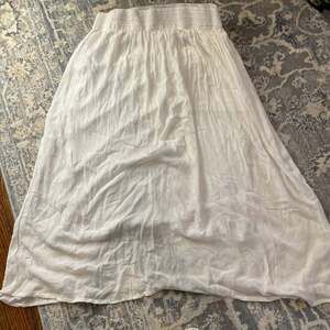 Boho Vintage Embroidered Rayon Midi Skirt